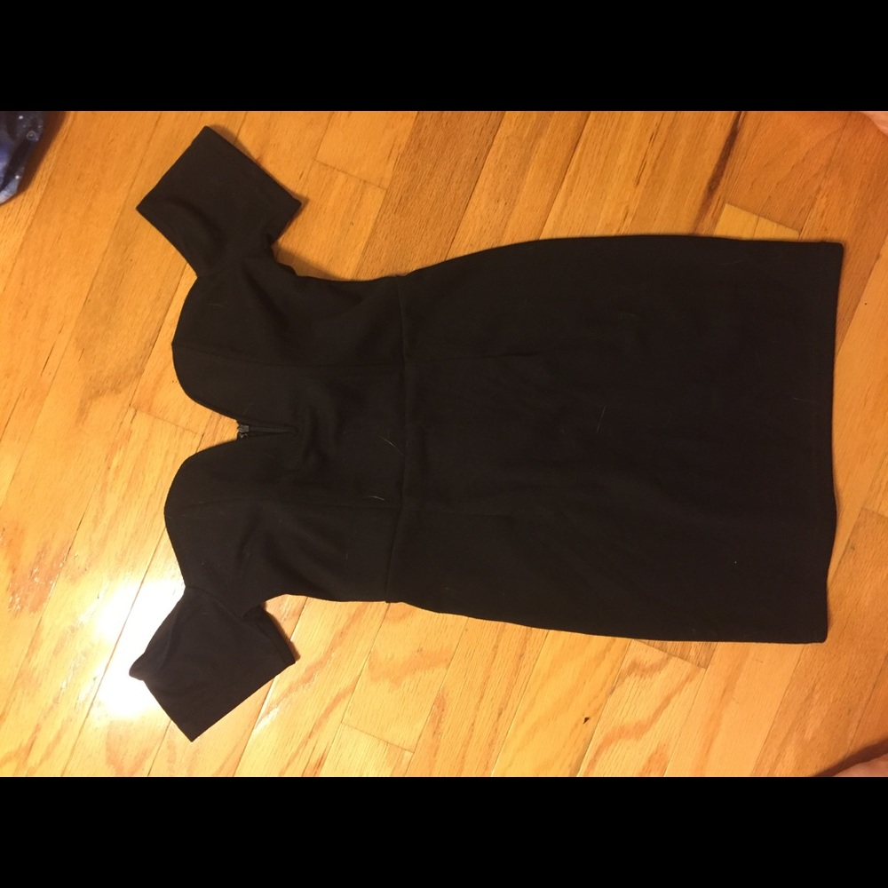 Black off the shoulder dress
